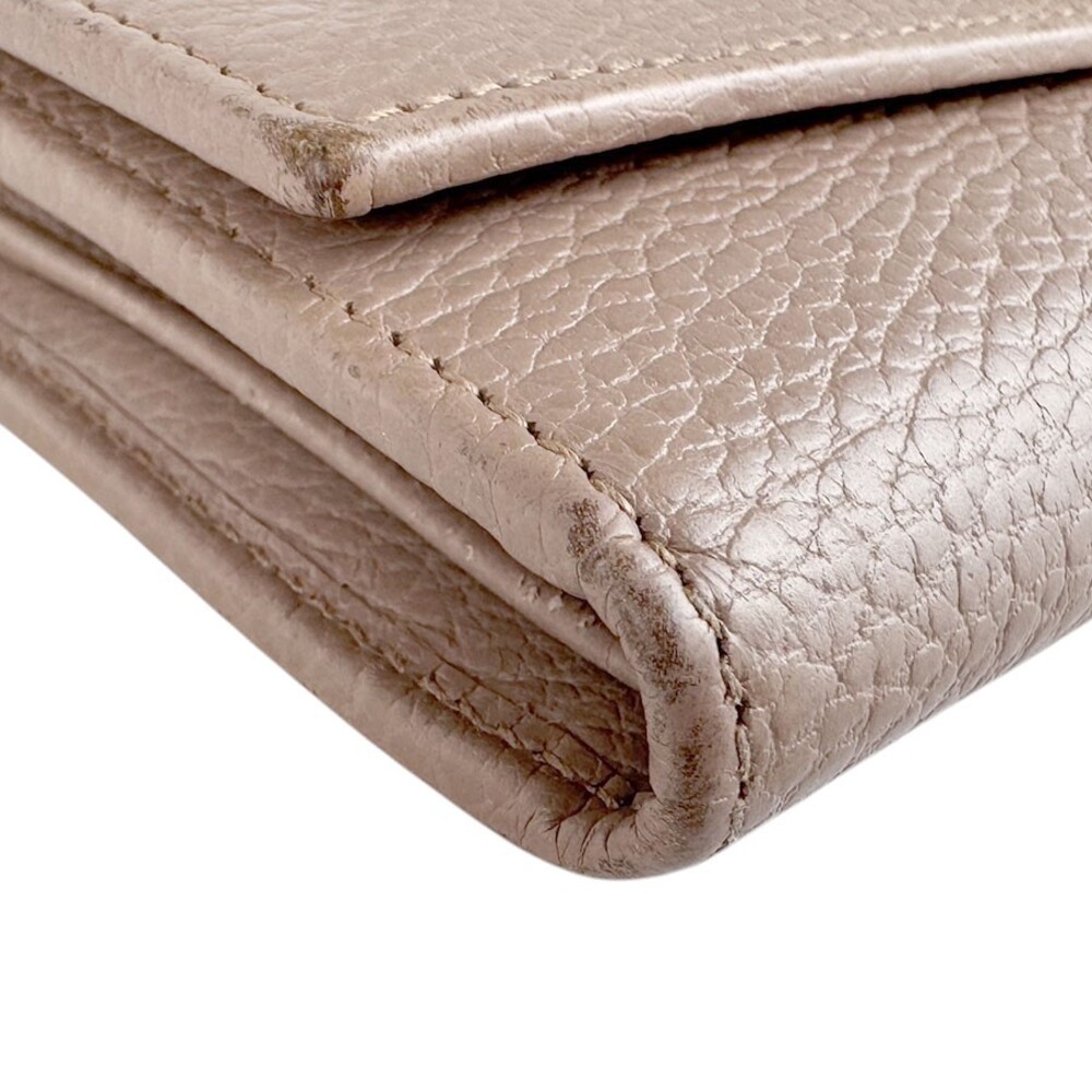 Auth Gucci Gg Marmont Long Wallet Beige #300922G20B - Picture 9 of 12